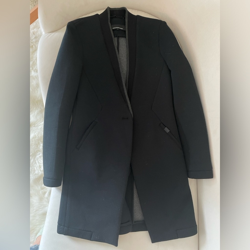 Superdry Premium Outerwear Black Long Coat XS